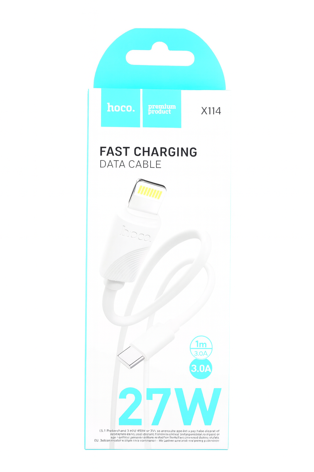 Hoco X114 Type-C to Lightning Cable, 1m, 3A, 27W
