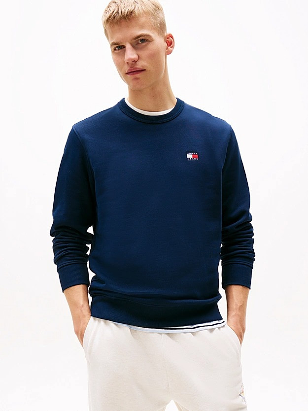 Men’s Tommy Badge Sweatshirt with Crew Neck