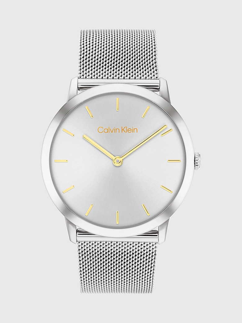 Calvin Klein  Wristwatch with mesh strap and minimalist dial