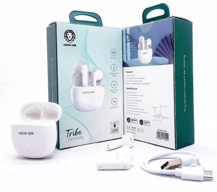 Green lion Earbuds Tribe Wireless Headphones