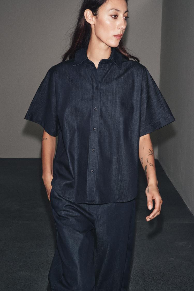 Zara ZW COLLECTION DENIM SHIRT