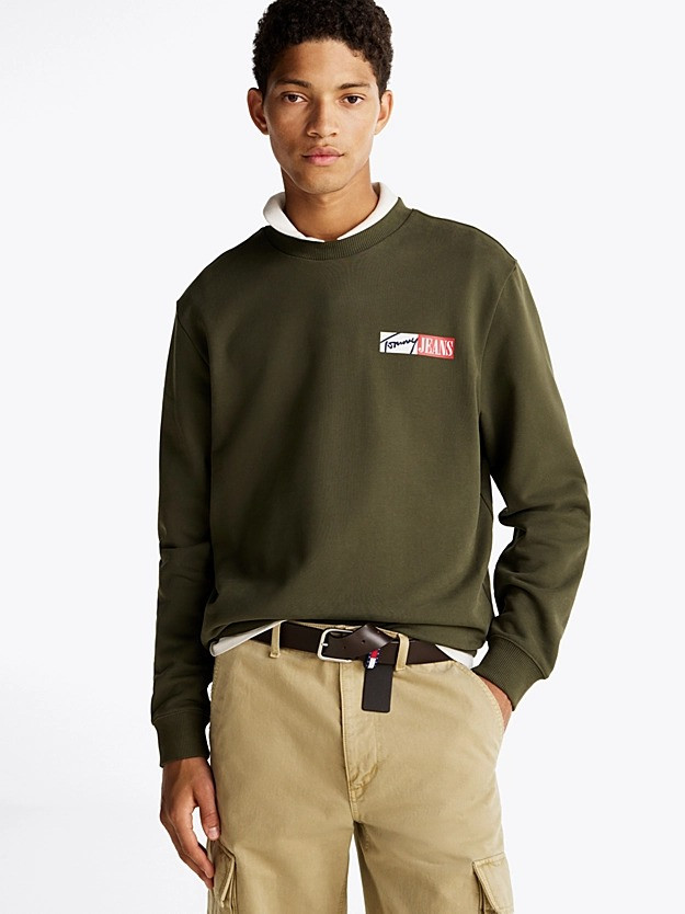 Men’s Crew Neck Sweatshirt with Logo