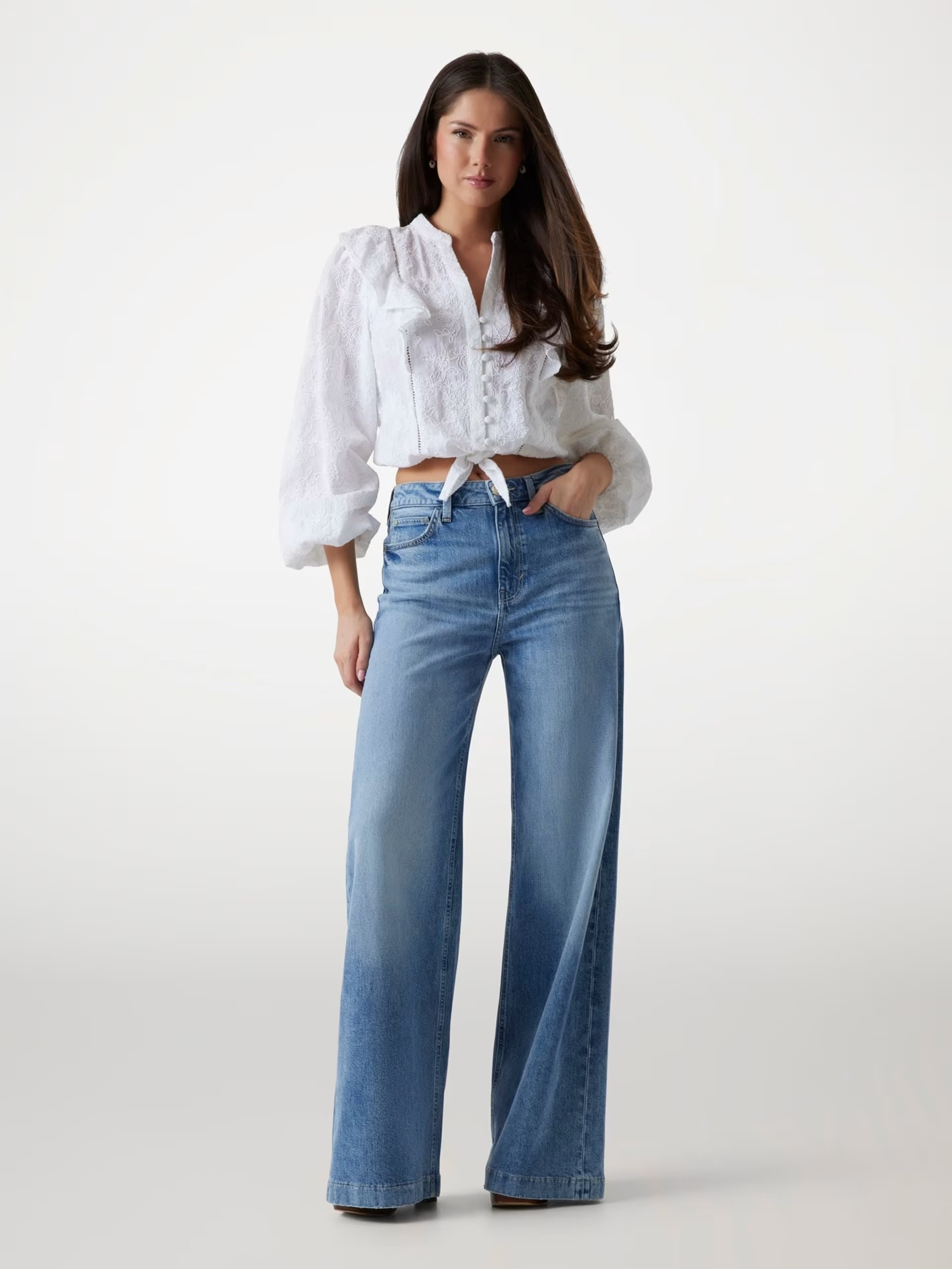Guess Bellagio wide leg jeans