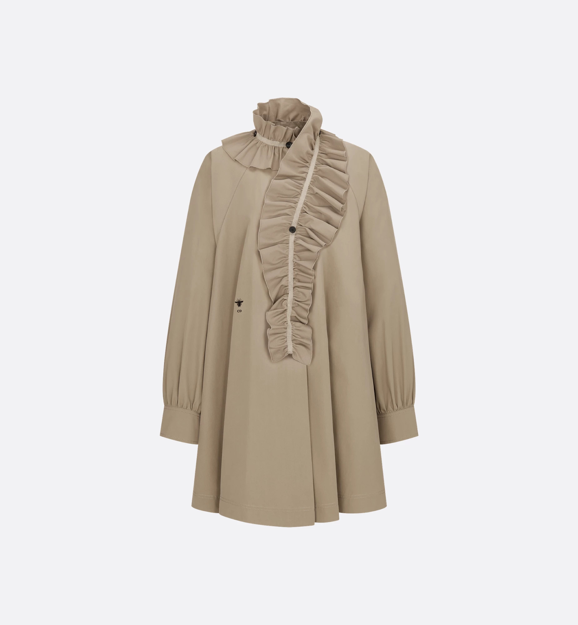 Dior Short dress with detachable ruffled collar