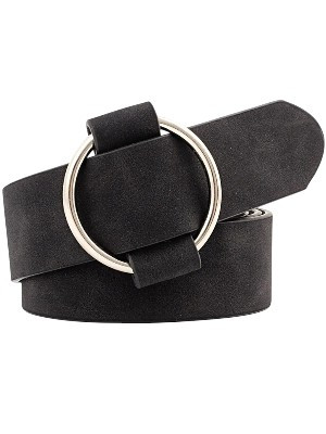 Clamra kreis silber leather belt for women