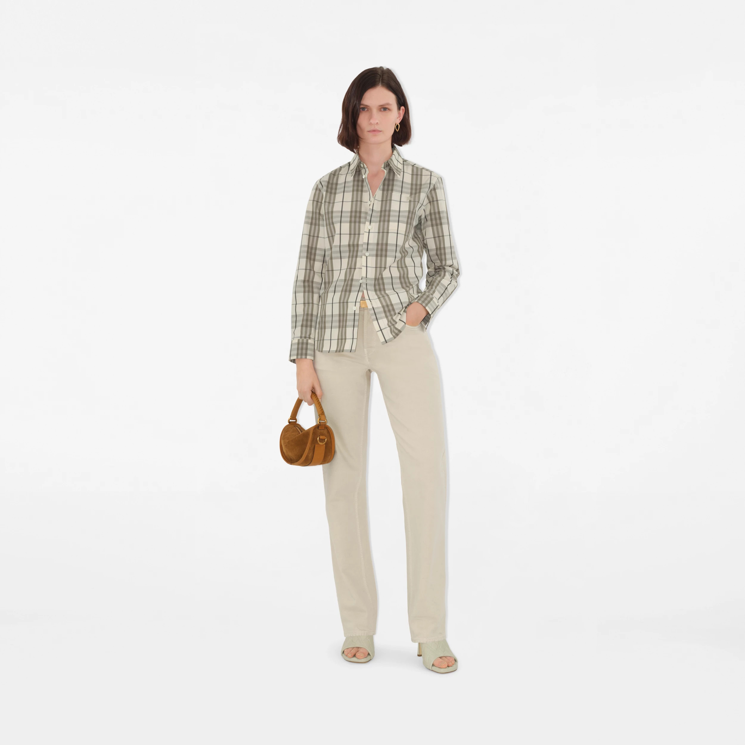 Burberry Regular Fit Check Cotton Shirt