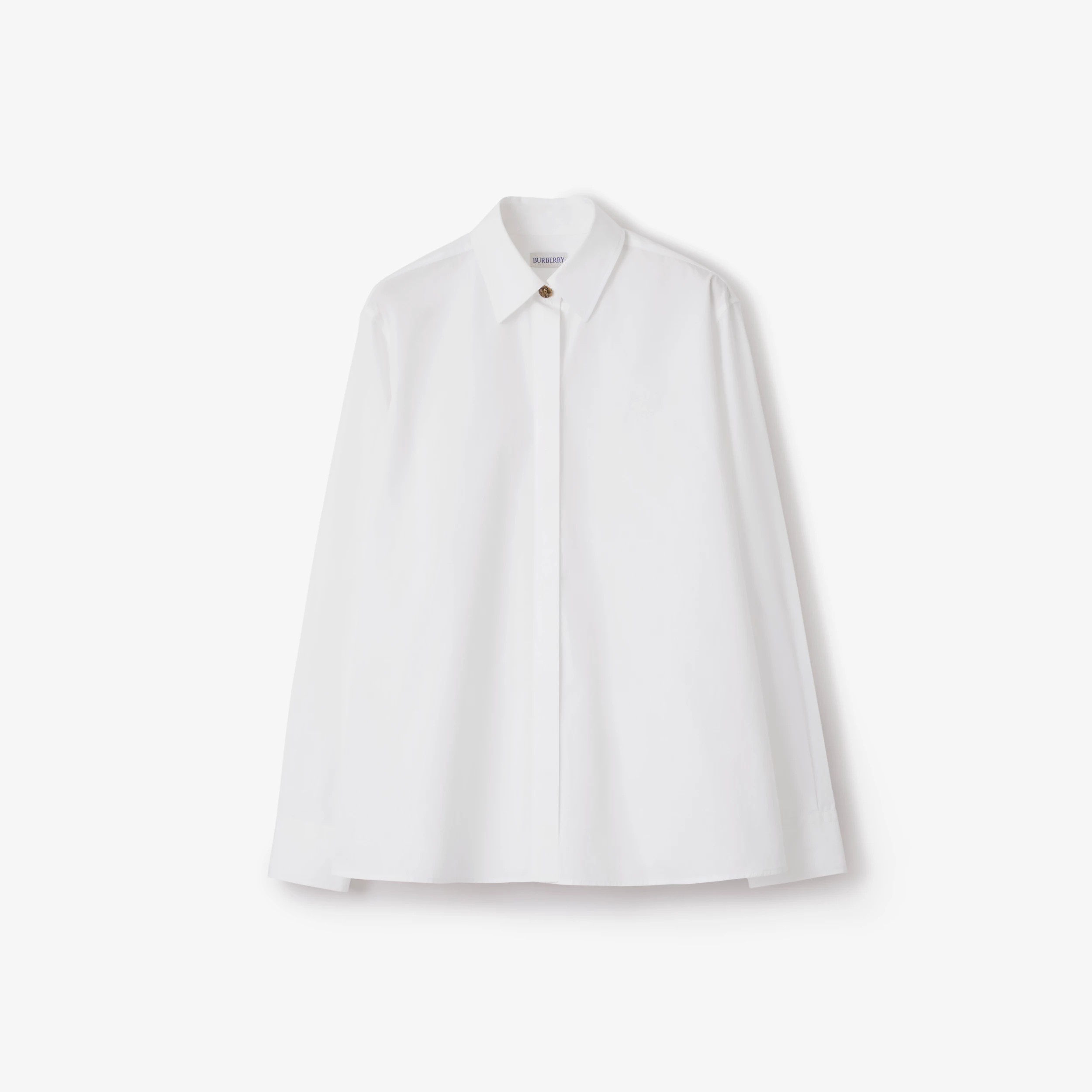 Burberry Oversized Cotton Poplin Shirt