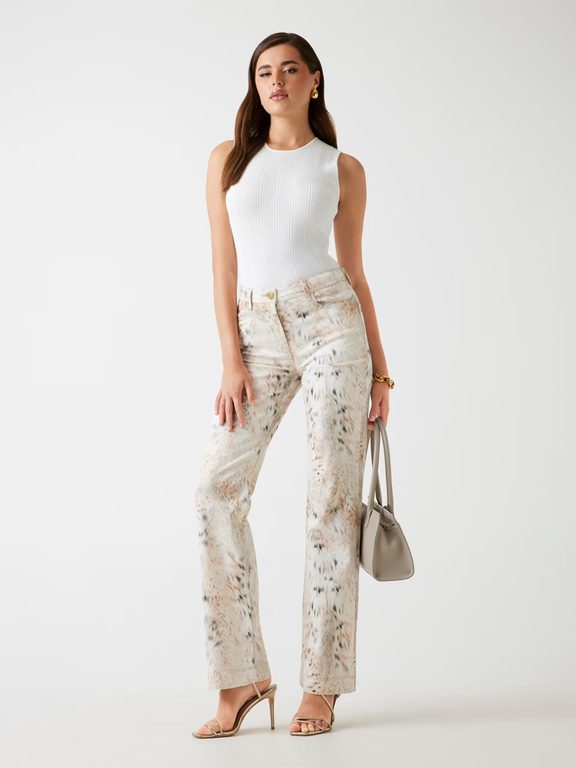 Guess Marciano animal-print regular jeans