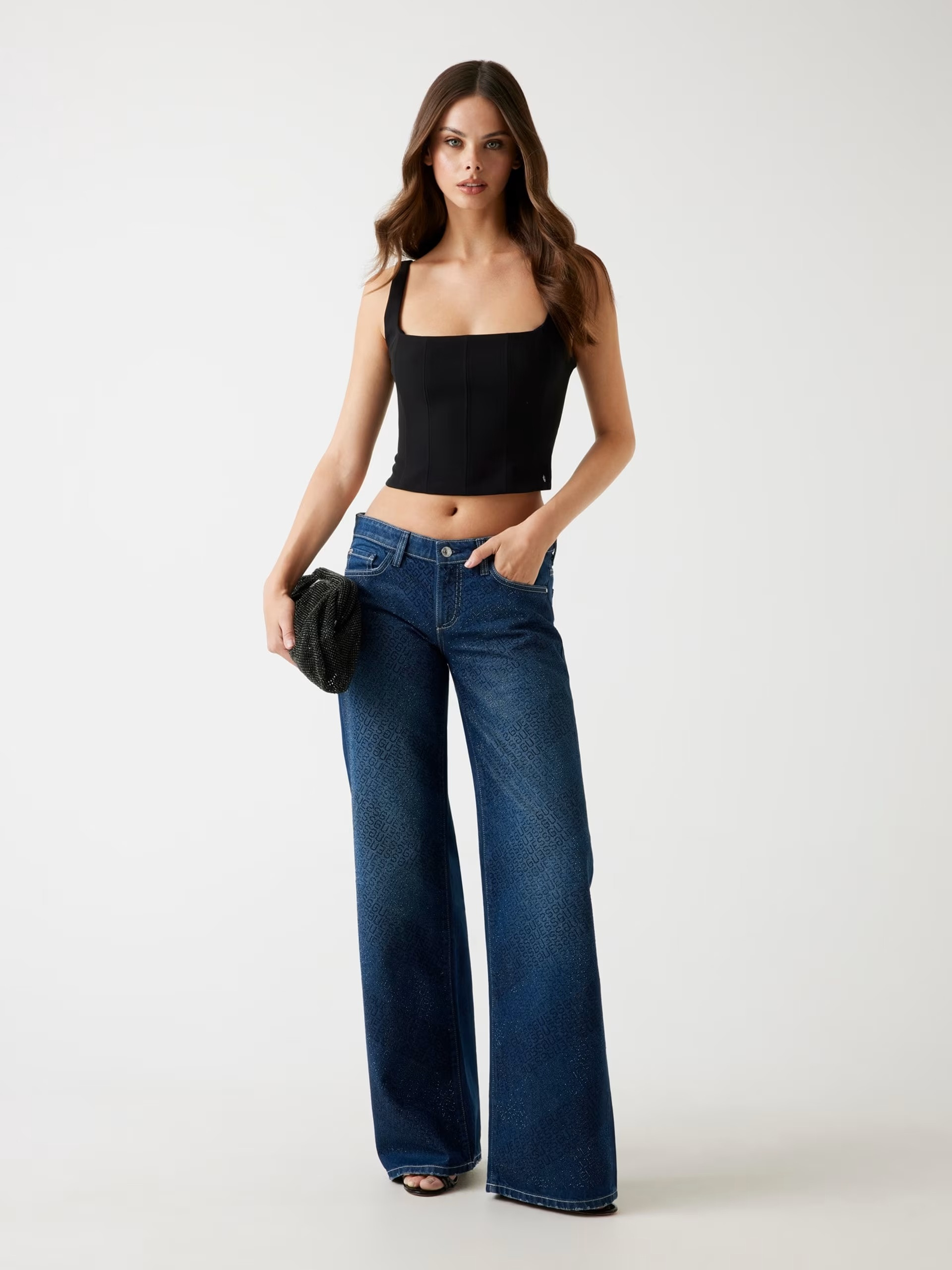 Guess All-over logo regular jeans