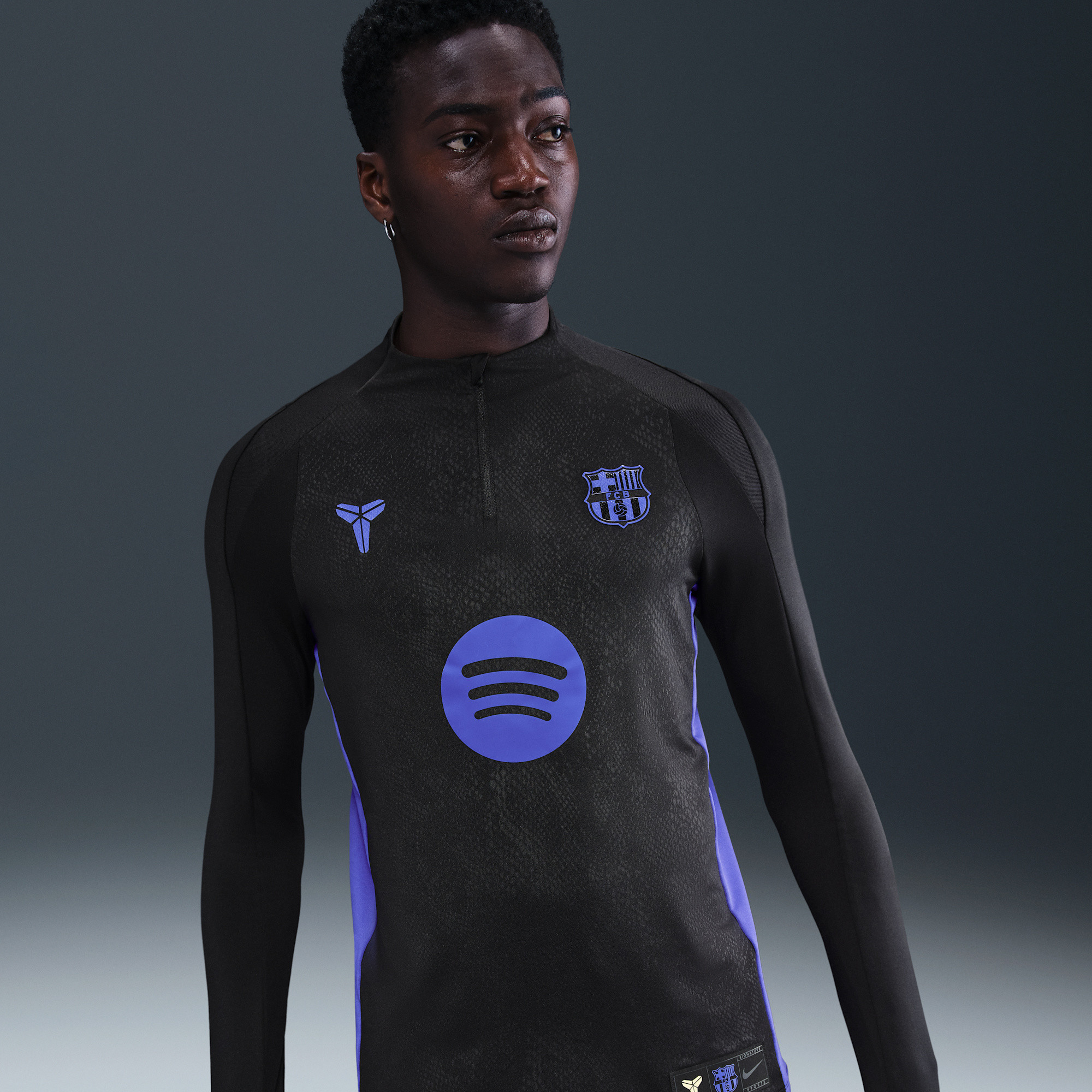 FC Barcelona Strike Away Kobe Dri-FIT Pre-Match Football Drill Top