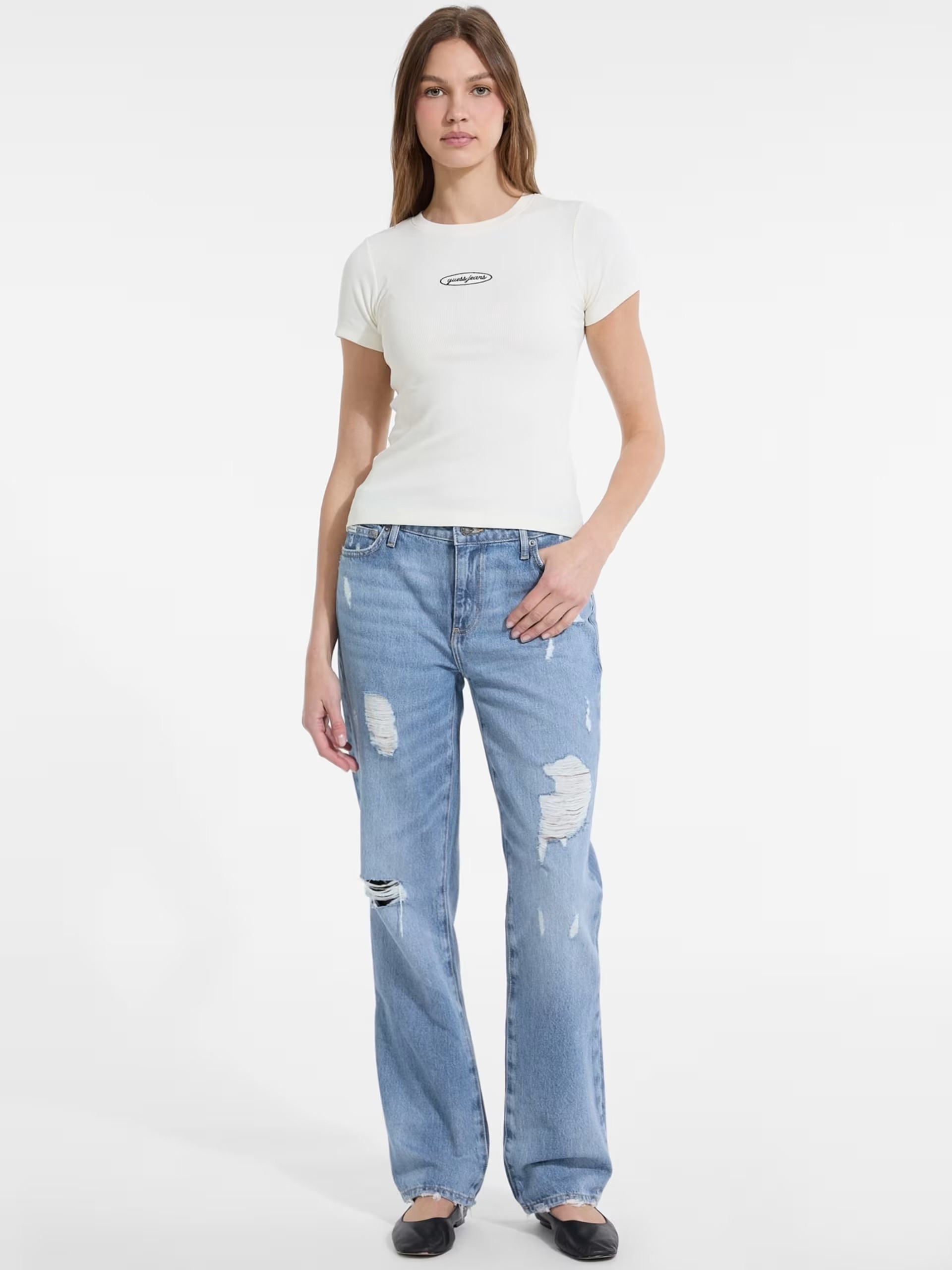 Guess JEANS G08 Mid-rise straight jeans