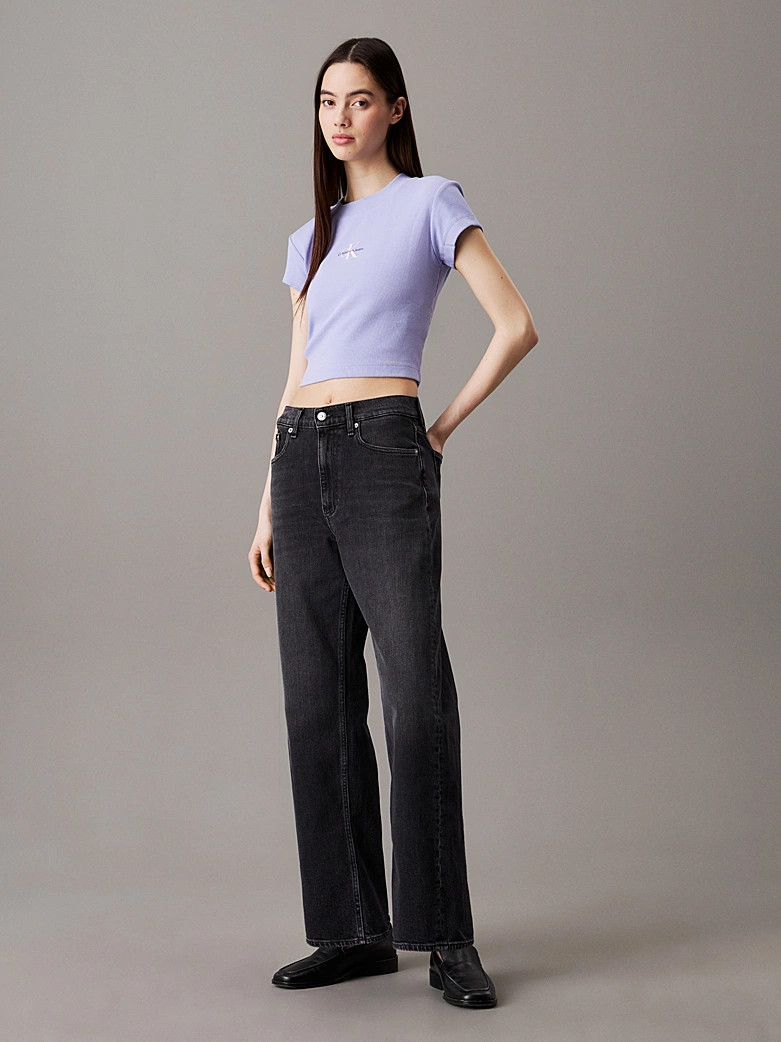 Calvin Klein High-Rise Barrel Jeans