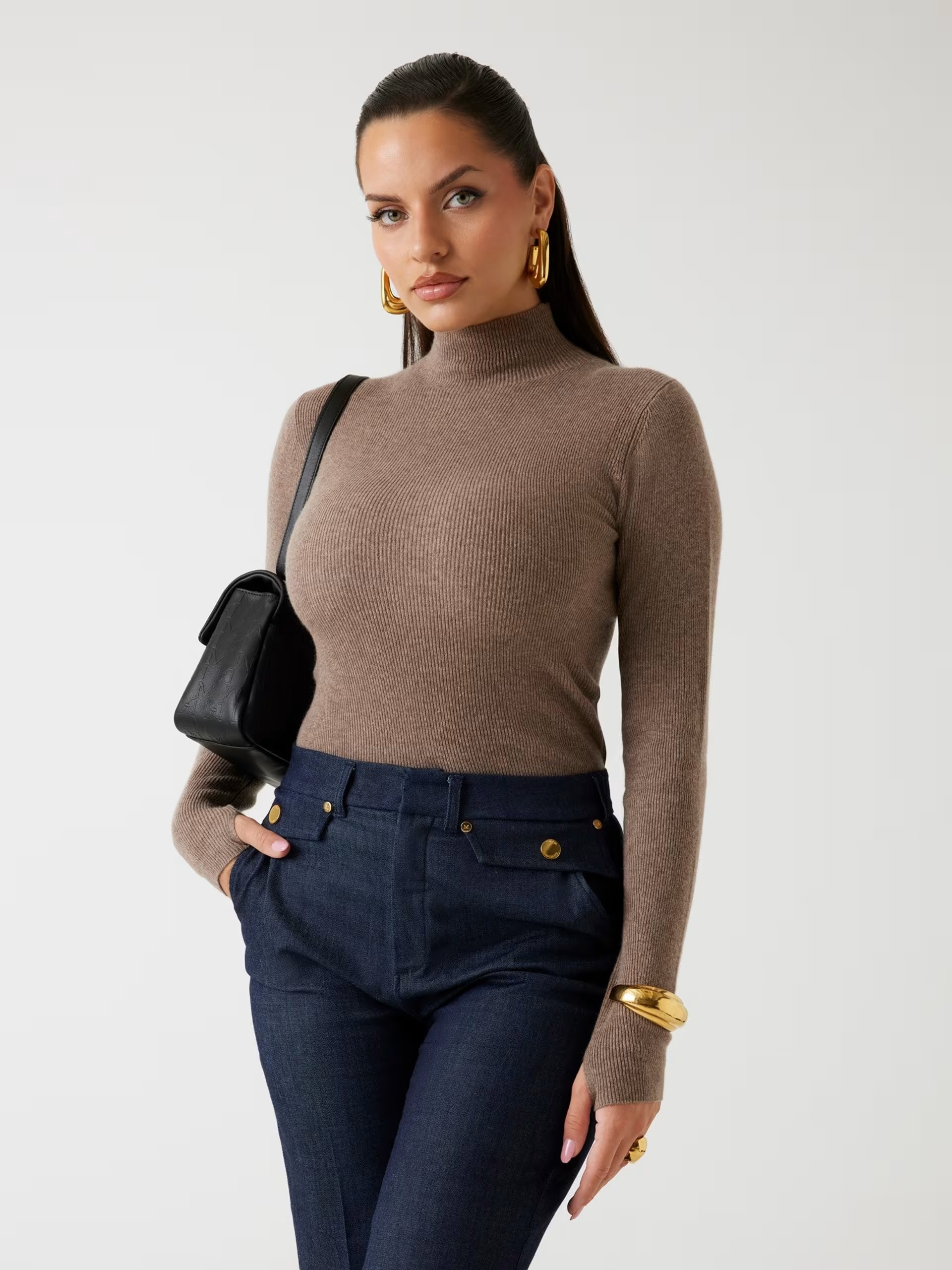 Guess Marciano cashmere-blend turtle-neck sweater