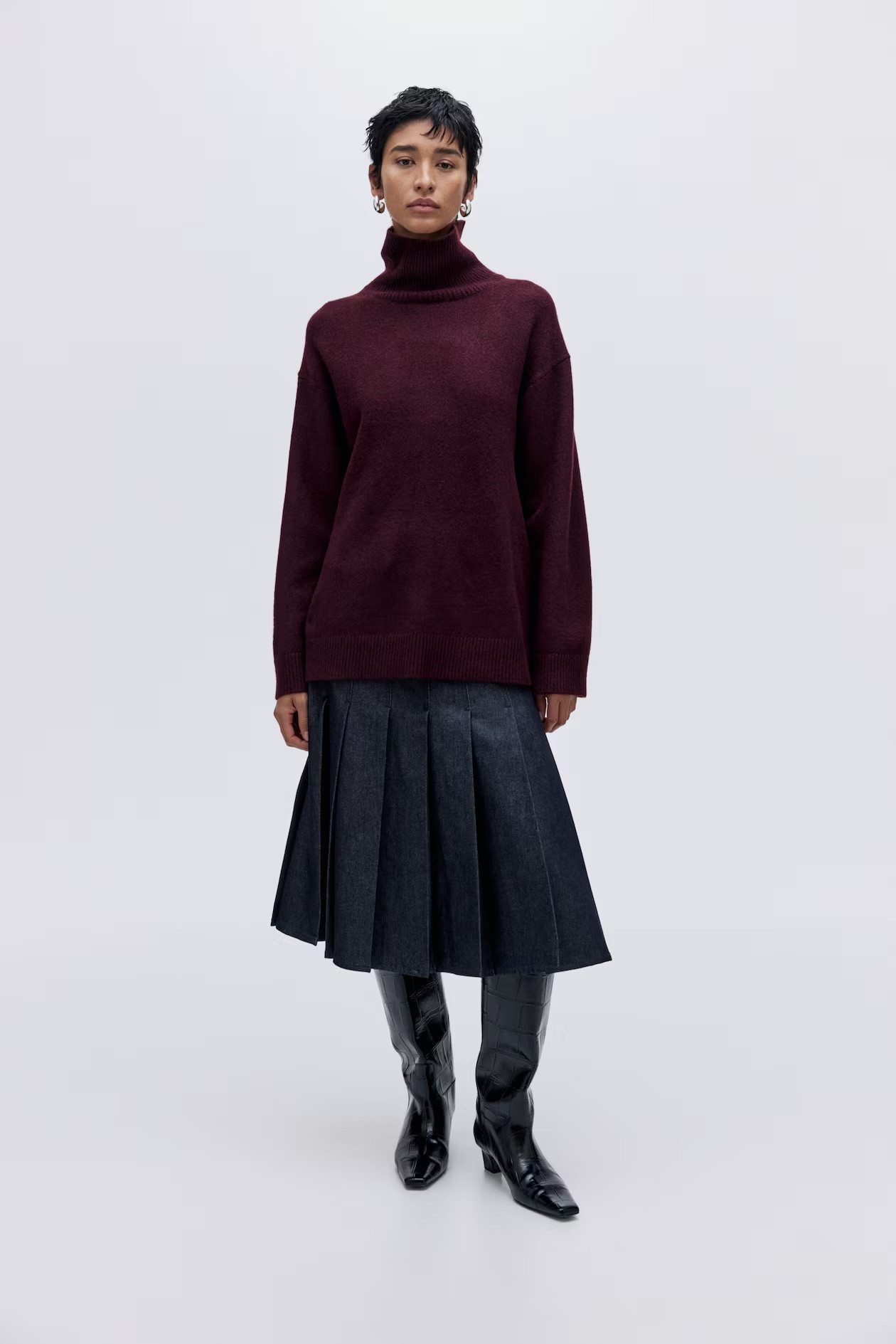 H&M Loose fit turtleneck sweater