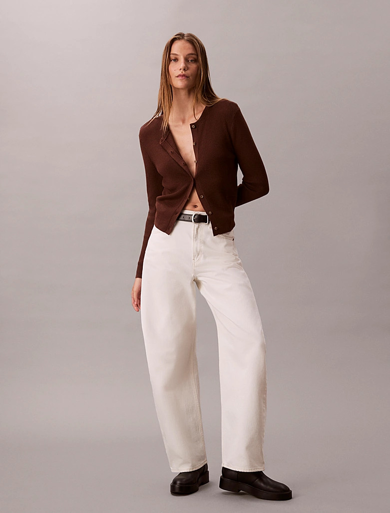 Calvin Klein High-Rise Barrel Jeans