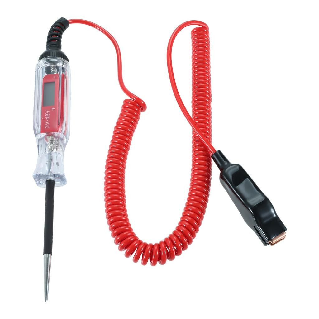 Bowarepro Car Voltage Car Voltage LCD Auto Digital Voltage Voltage Vehicle Low DC Voltage Even Night Diagnostic Tool Spring Wire Tester, Tester,