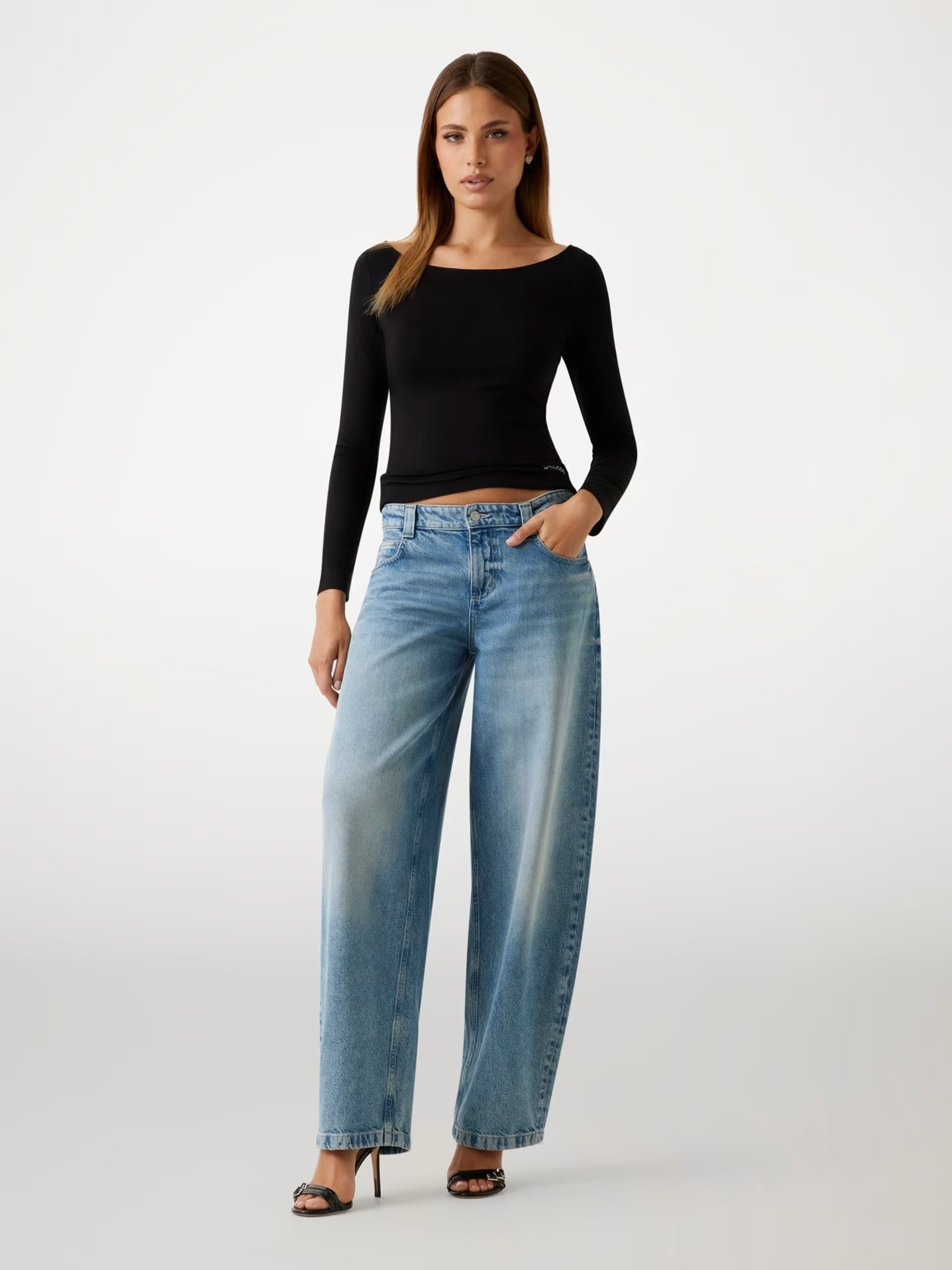 Guess Loose-leg baggy balloon jeans
