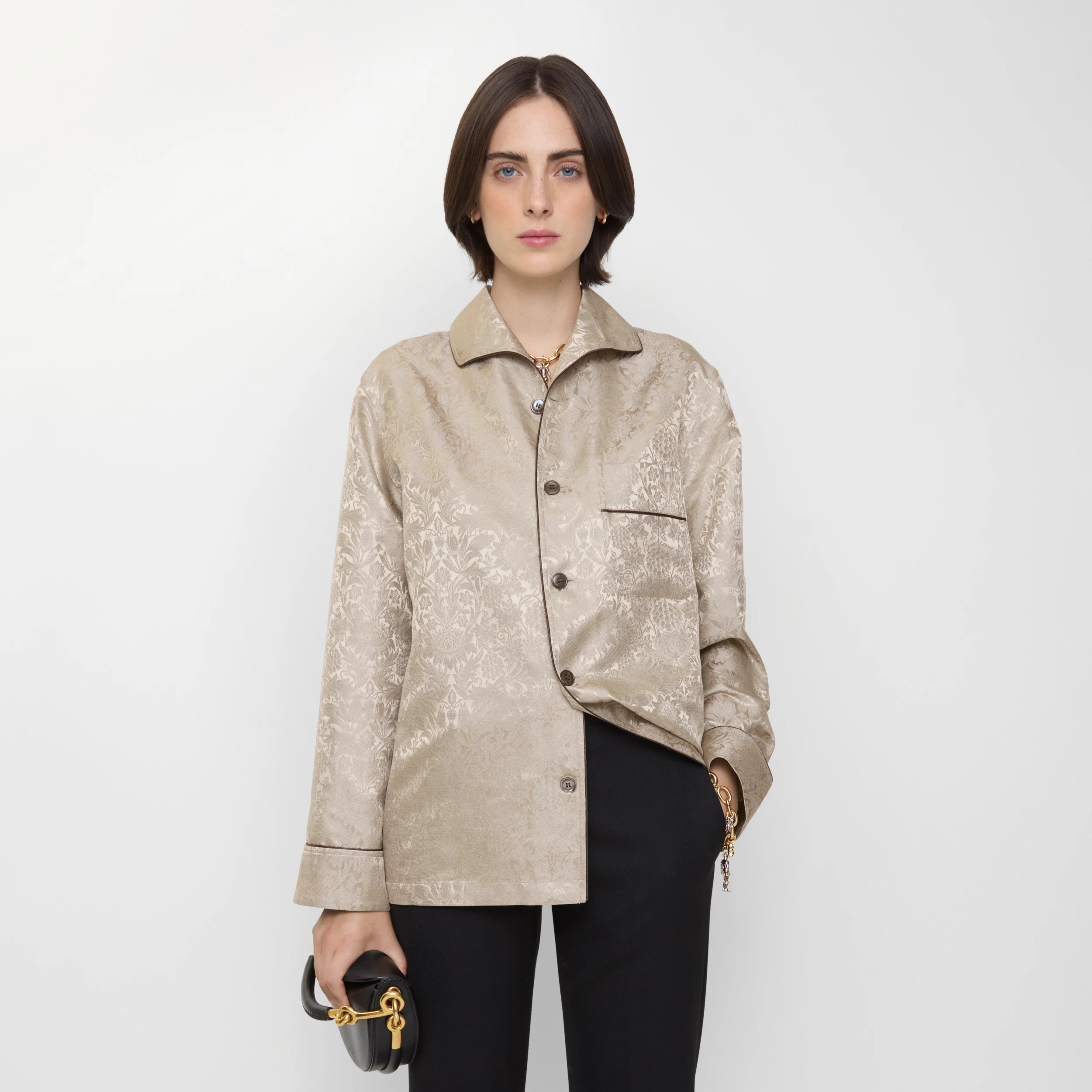 Burberry Sunflower Silk Pyjama Shirt