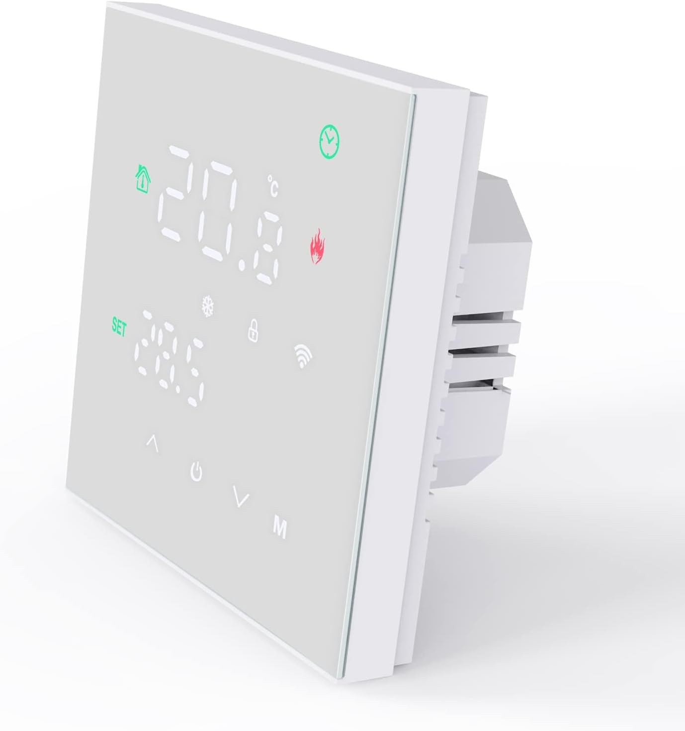 MincoHome Smart Thermostat Touch Screen WiFi Enabled Programmable Temperature Control for Electric Heater/Gas Stove Energy Saving