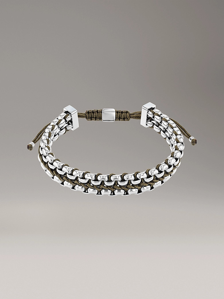Calvin Klein Adjustable braided link bracelet