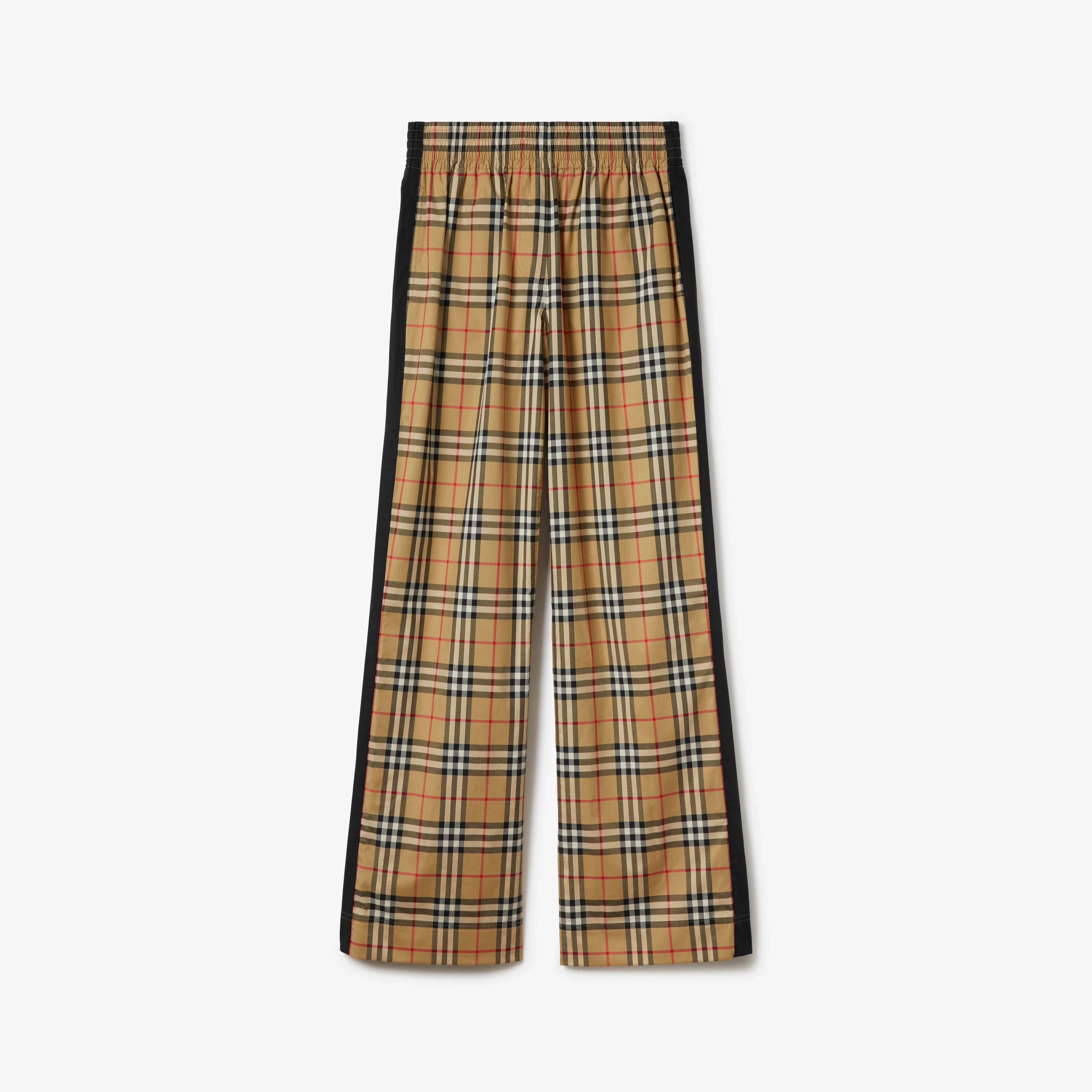 Burberry Check Cotton Trousers