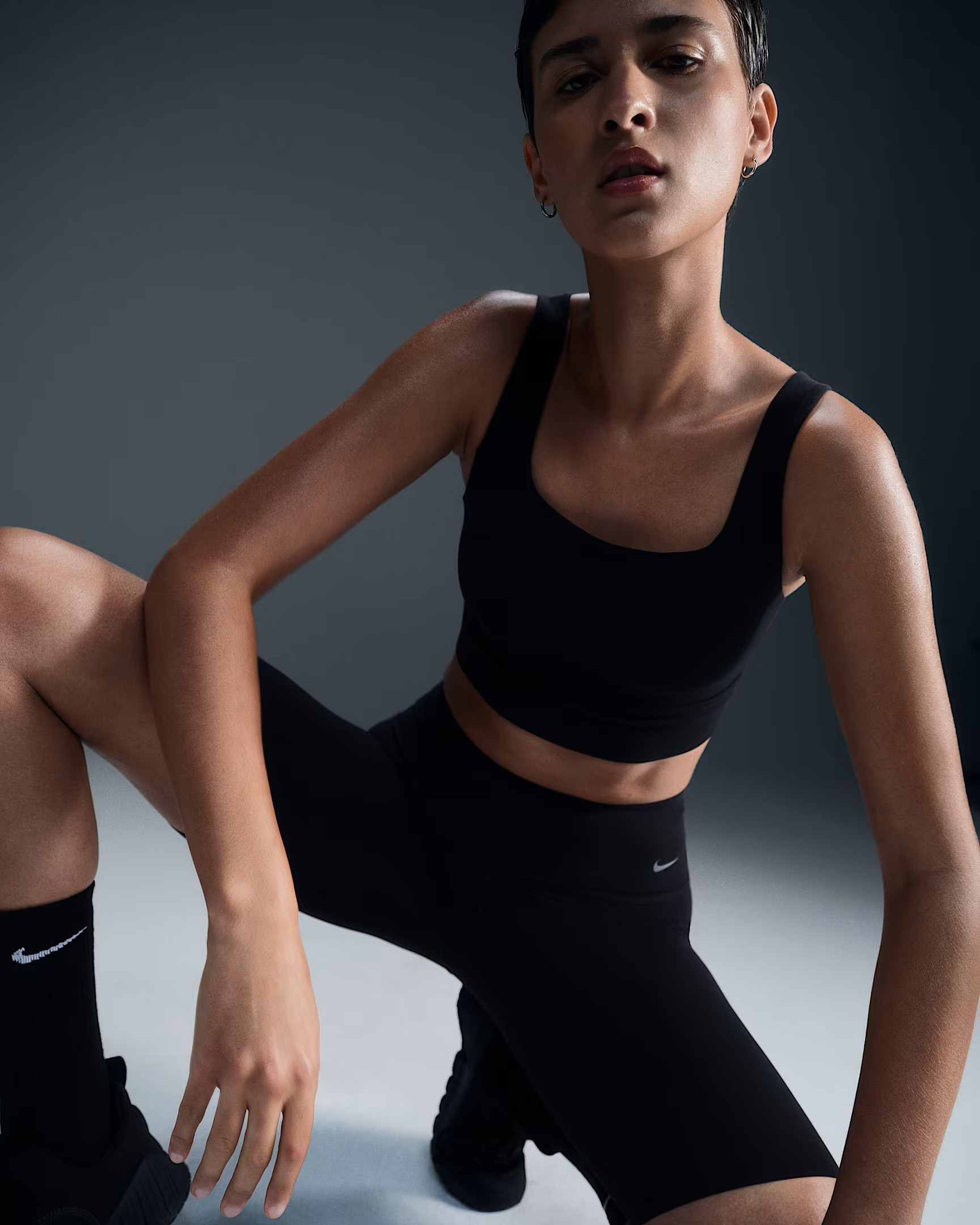 Nike Zenvy Padded longline sports bra with medium support