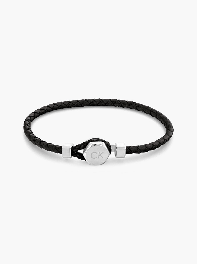 Calvin Klein Braided leather bracelet