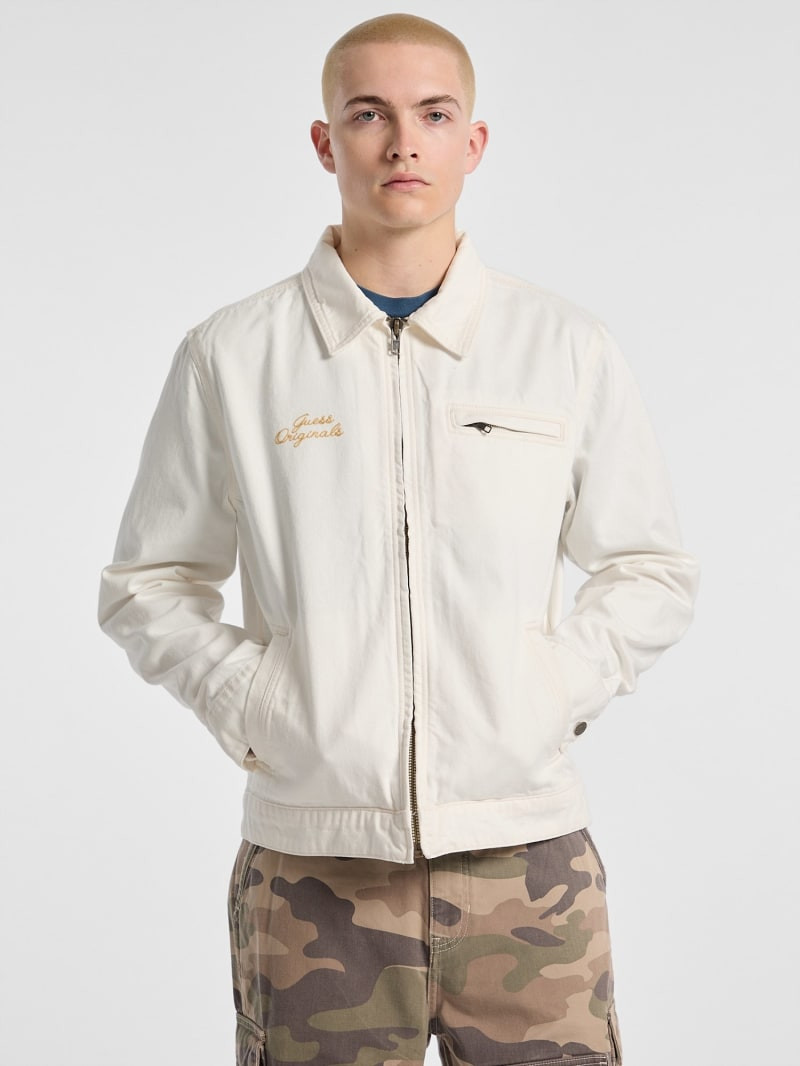 Мужская джинсовая куртка на сплошной молнии