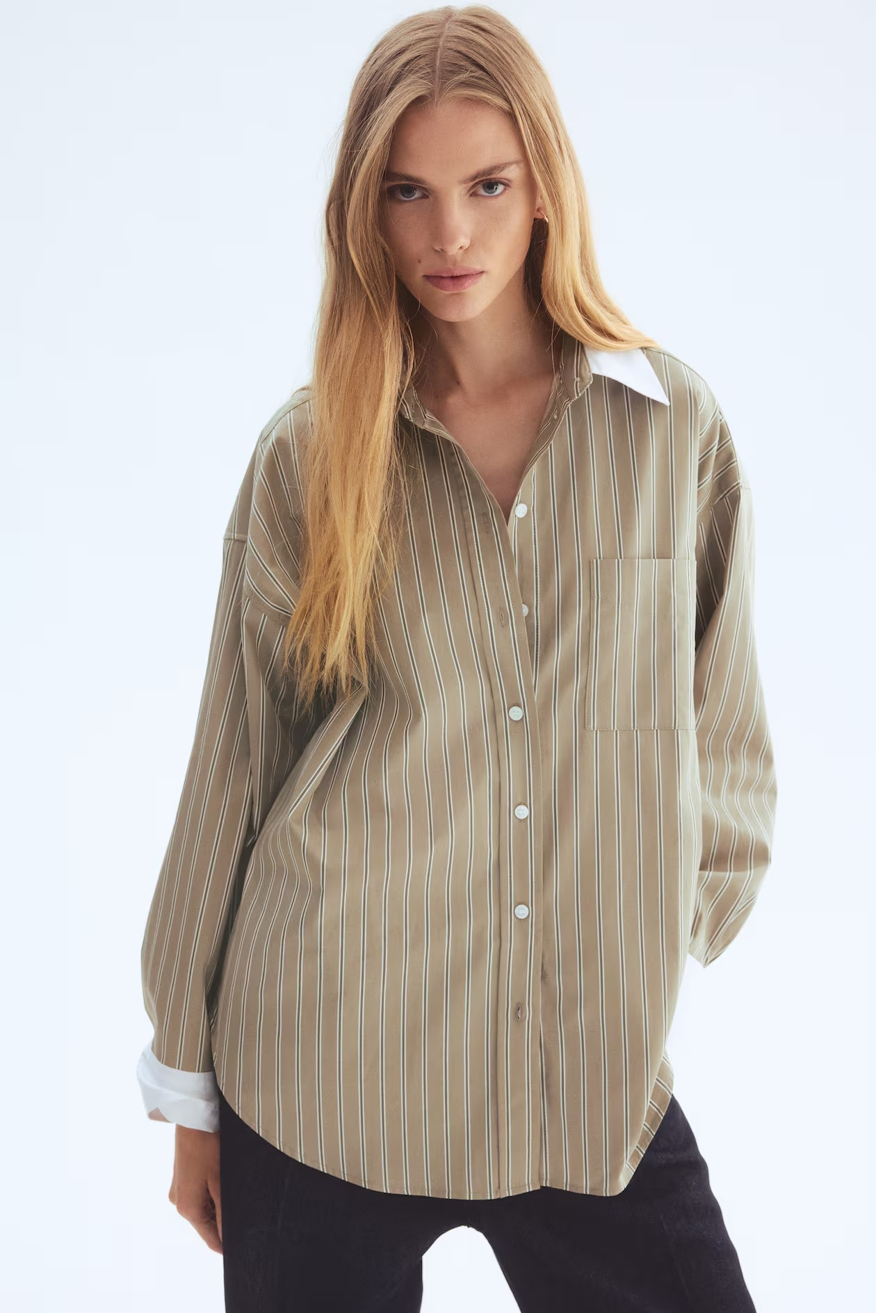 H&M Poplin shirt blouse