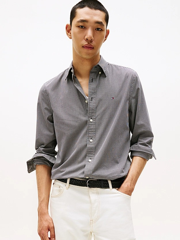 Men’s Regular Fit TH Flex Shirt with Vichy Check