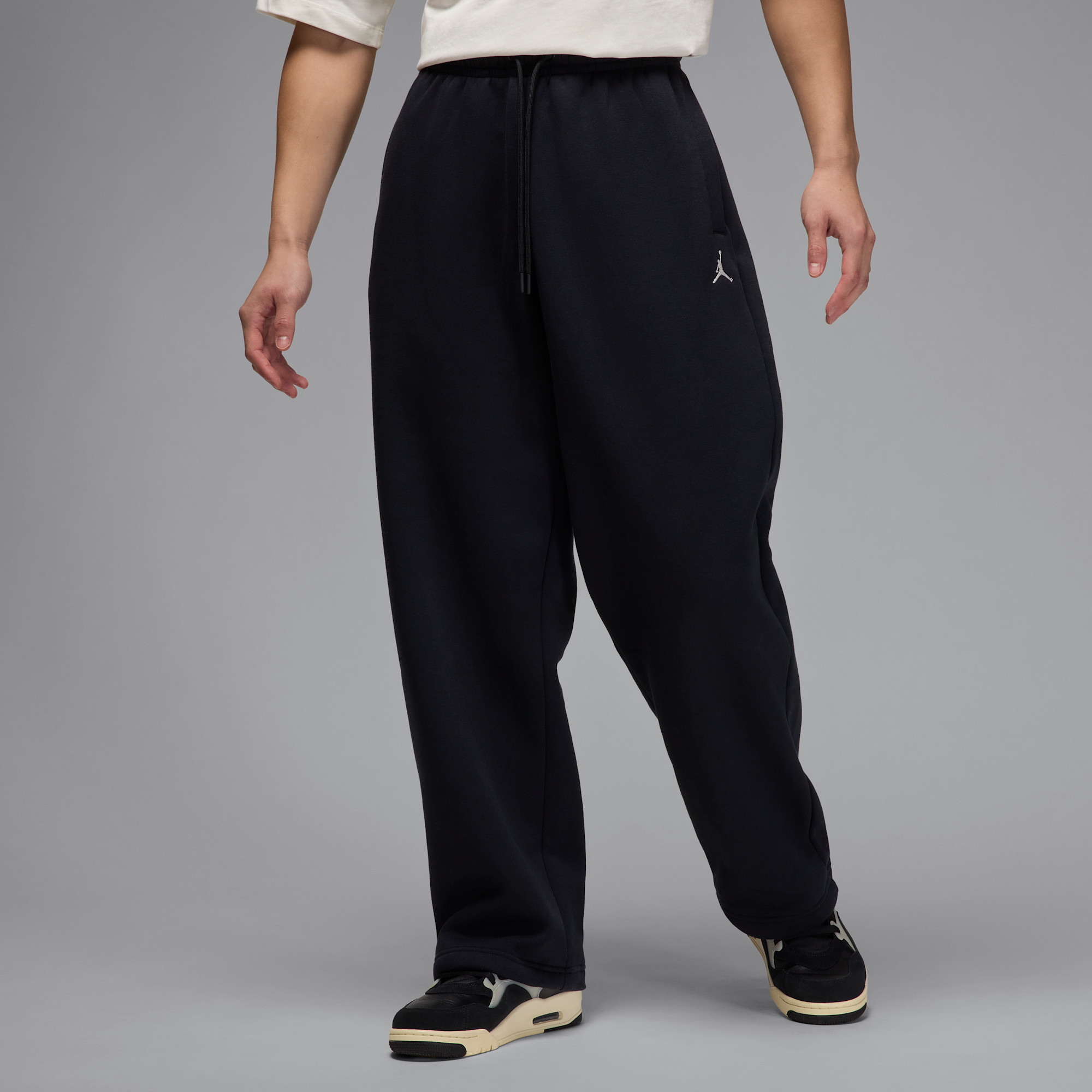 Jordan Brooklyn Fleece - Men's Oversized Open-Hem Pants