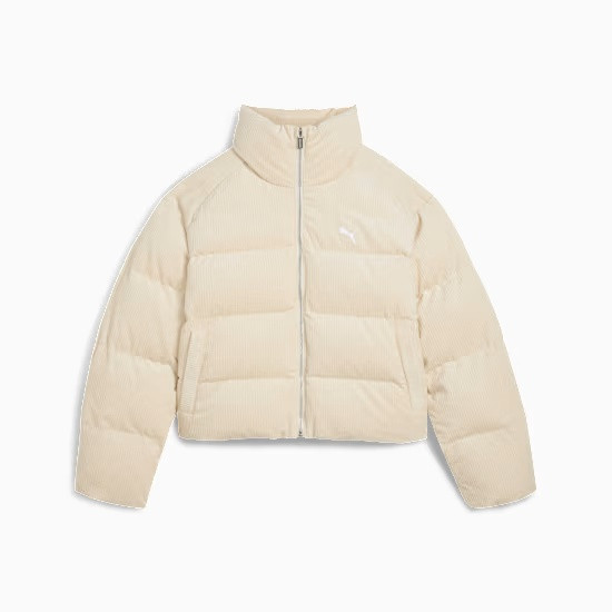 PUMA Wardrobe Essentials Corduroy Puffer Jacket Women