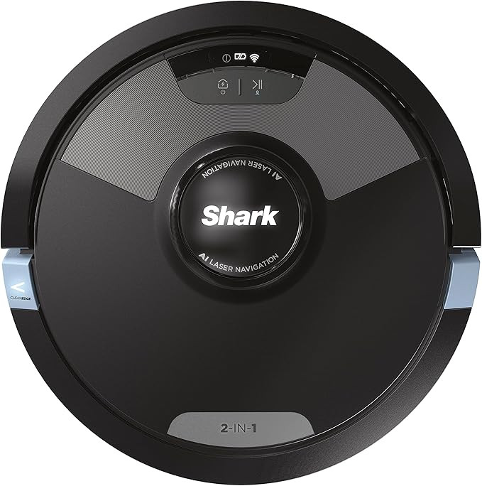 Shark AI Ultra 2-in-1 Robot Vacuum Cleaner [RV2600WDEU] Anti-Hair Wrap, Up to 110 Minutes Runtime, Ultrasonic Wiping, Self-Cleaning Brush Roller, Wi-Fi App