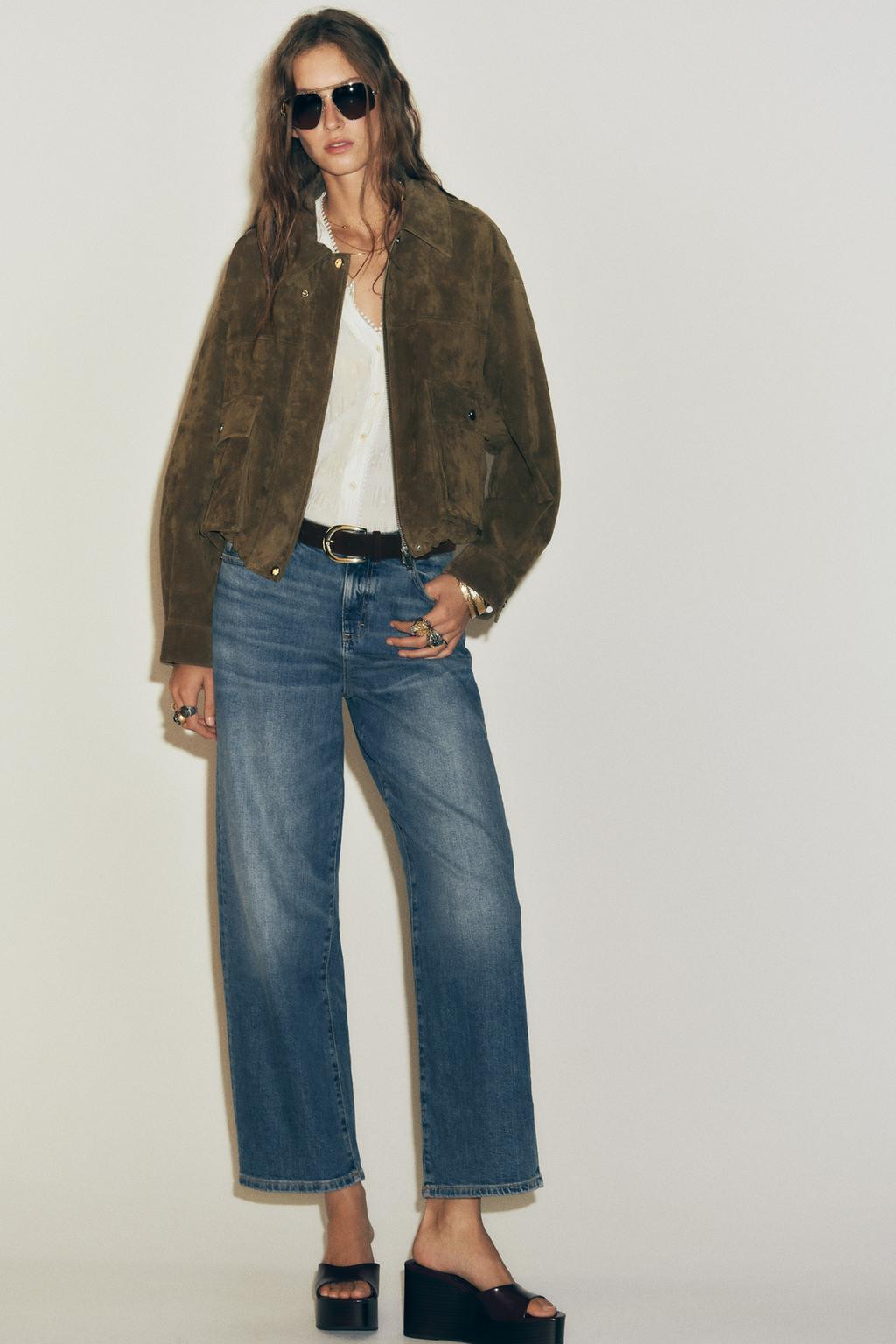 Zara JEANS Z1975 STRAIGHT LOOSE MID-WAIST