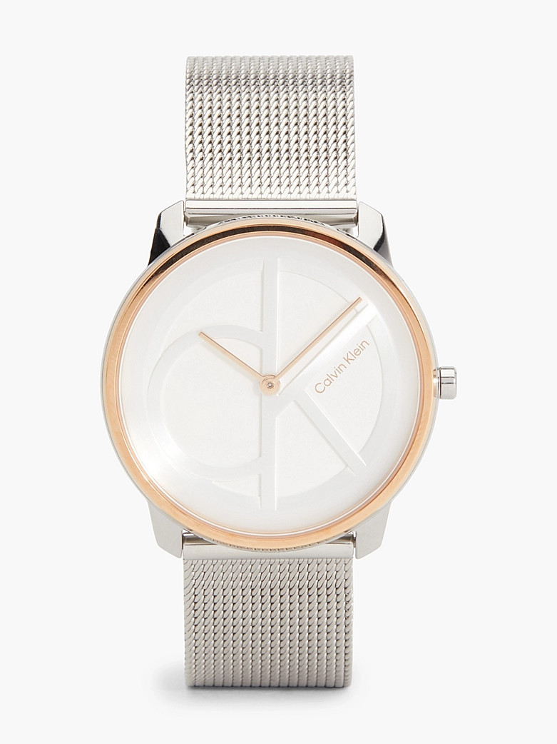 Calvin Klein Mesh watch with monogram logo