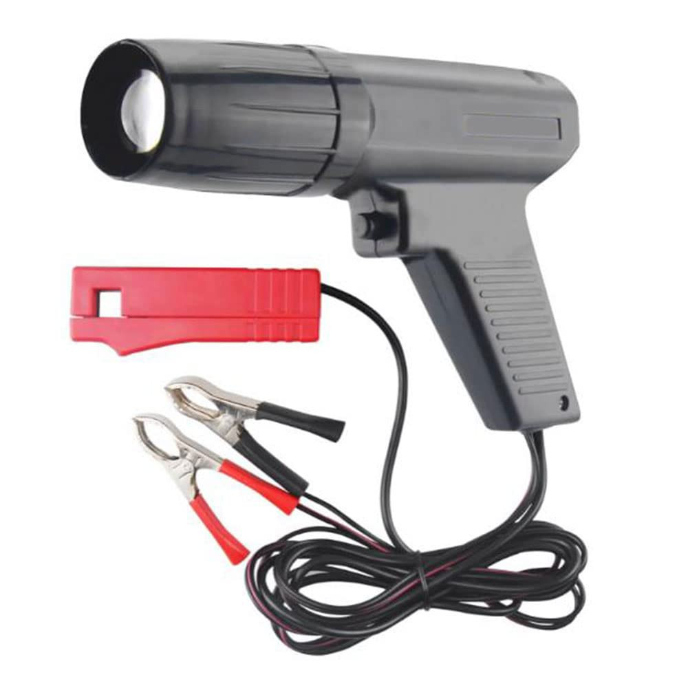 Timing Light Direct Ignition Compatible 12V Engine Automotive Xenon Ignition Timing Light Gun Advanced Induction Strobe Timing Light Tool for