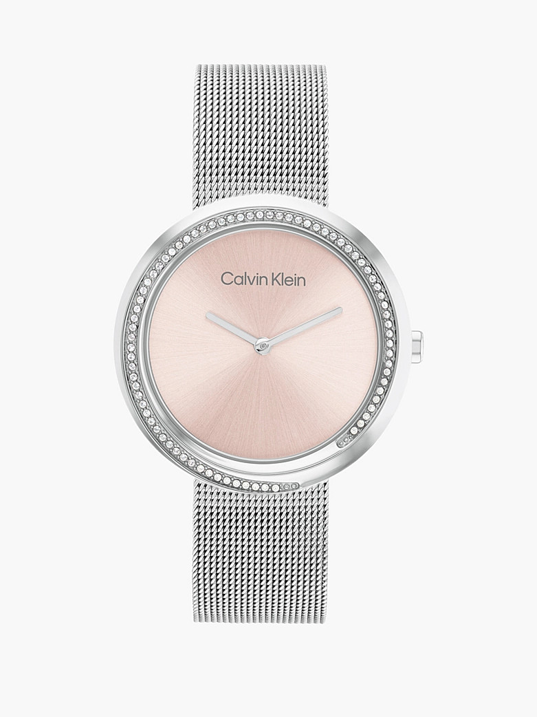 Calvin Klein Crystal watch with twisted bezel