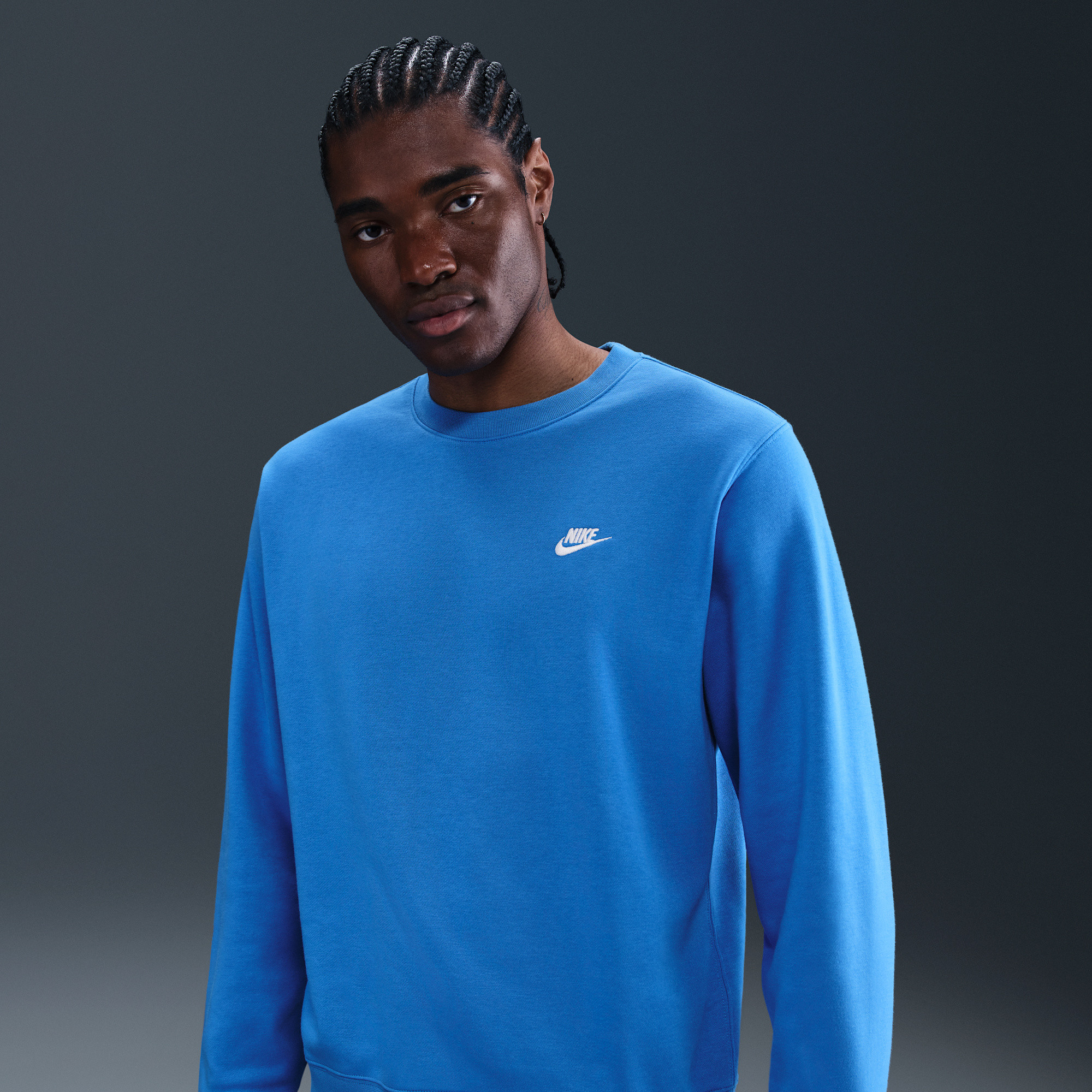 Nike Club Men's French Terry Crew-Neck Shirt