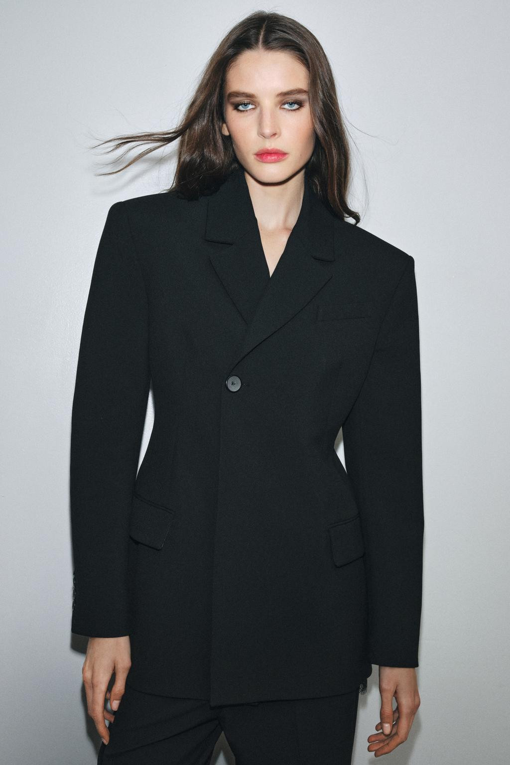 Zara ZW COLLECTION TAILORED BUTTON BLAZER