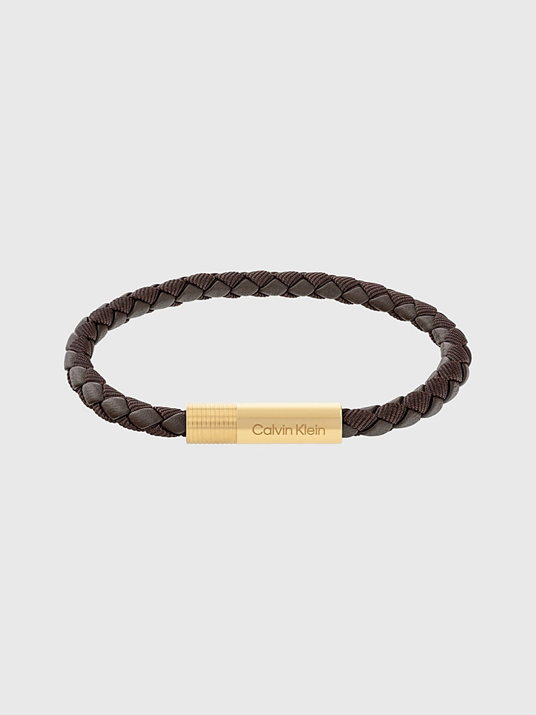 Calvin Klein Braided leather bracelet