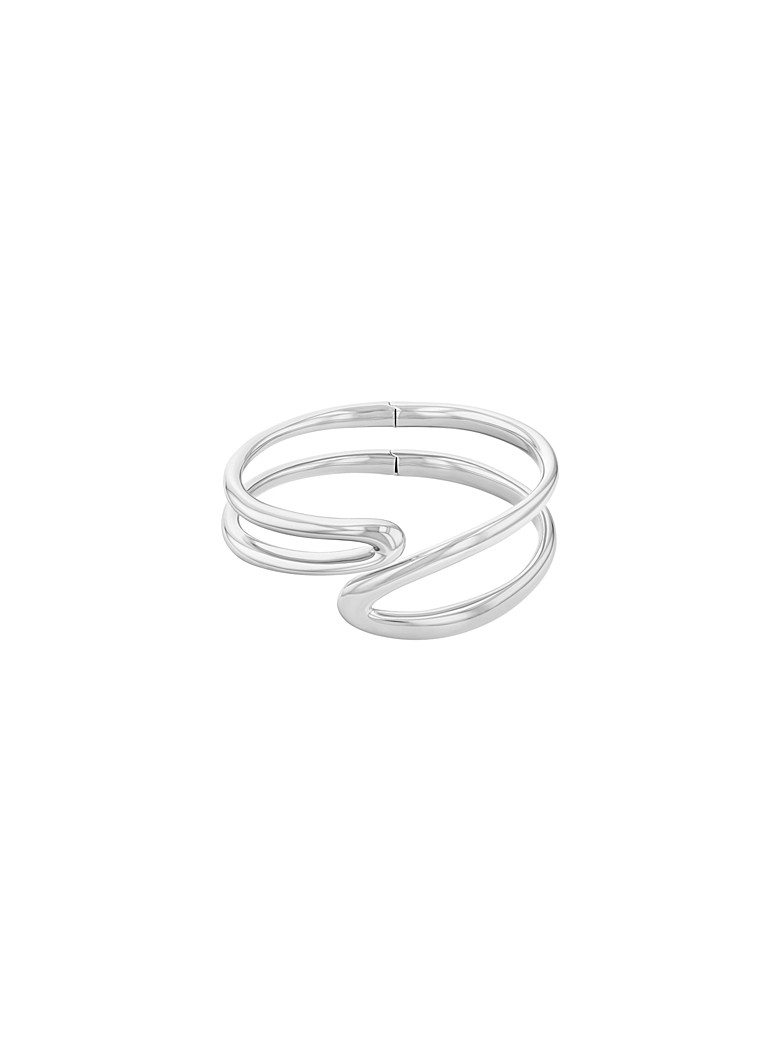 Calvin Klein Shaped stainless steel bangle