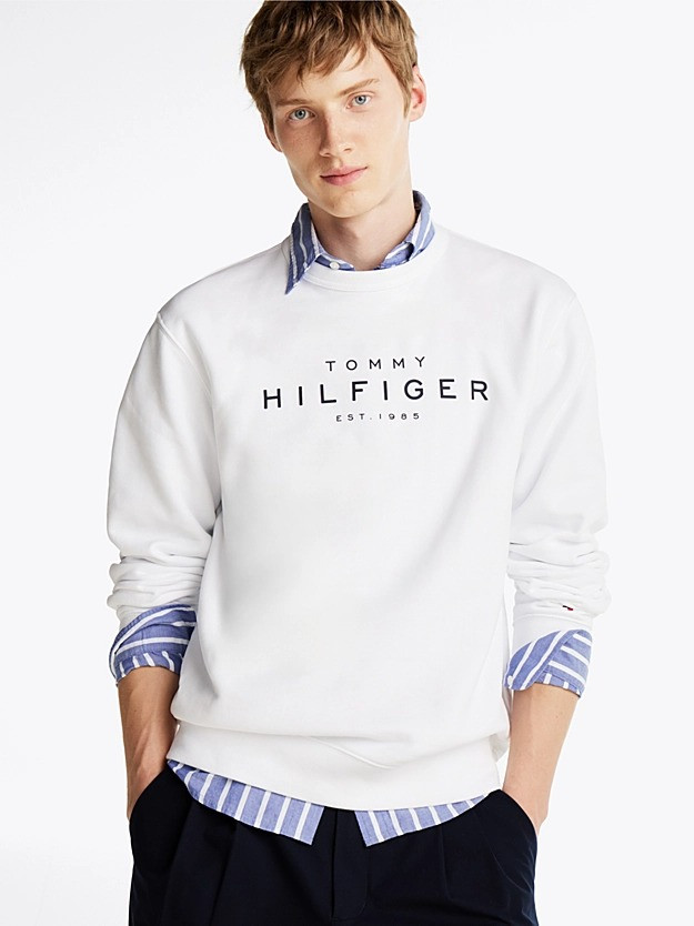 Men’s Sweatshirt with Crew Neck and Logo