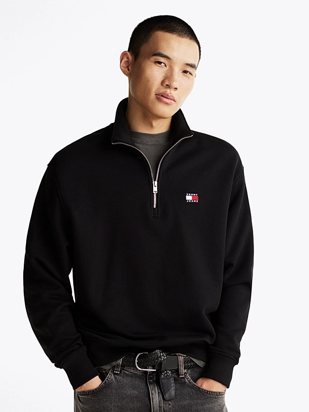 Men’s Half-Zip Tommy Badge Sweatshirt