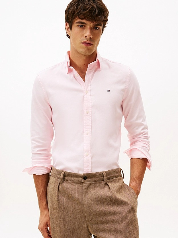 Men’s Slim Fit Yarn-dyed Dobby Shirt