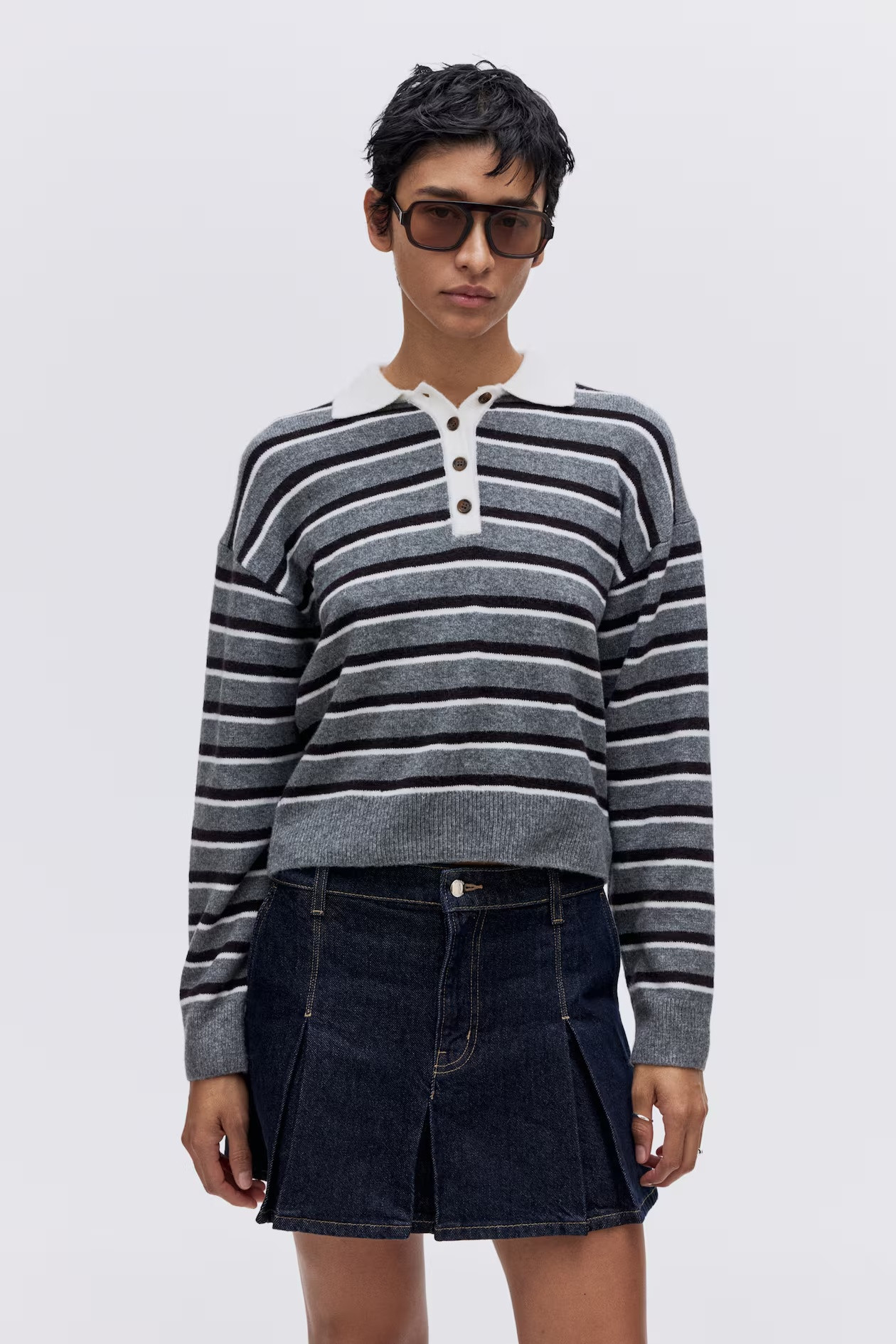 H&M Oversized polo sweater