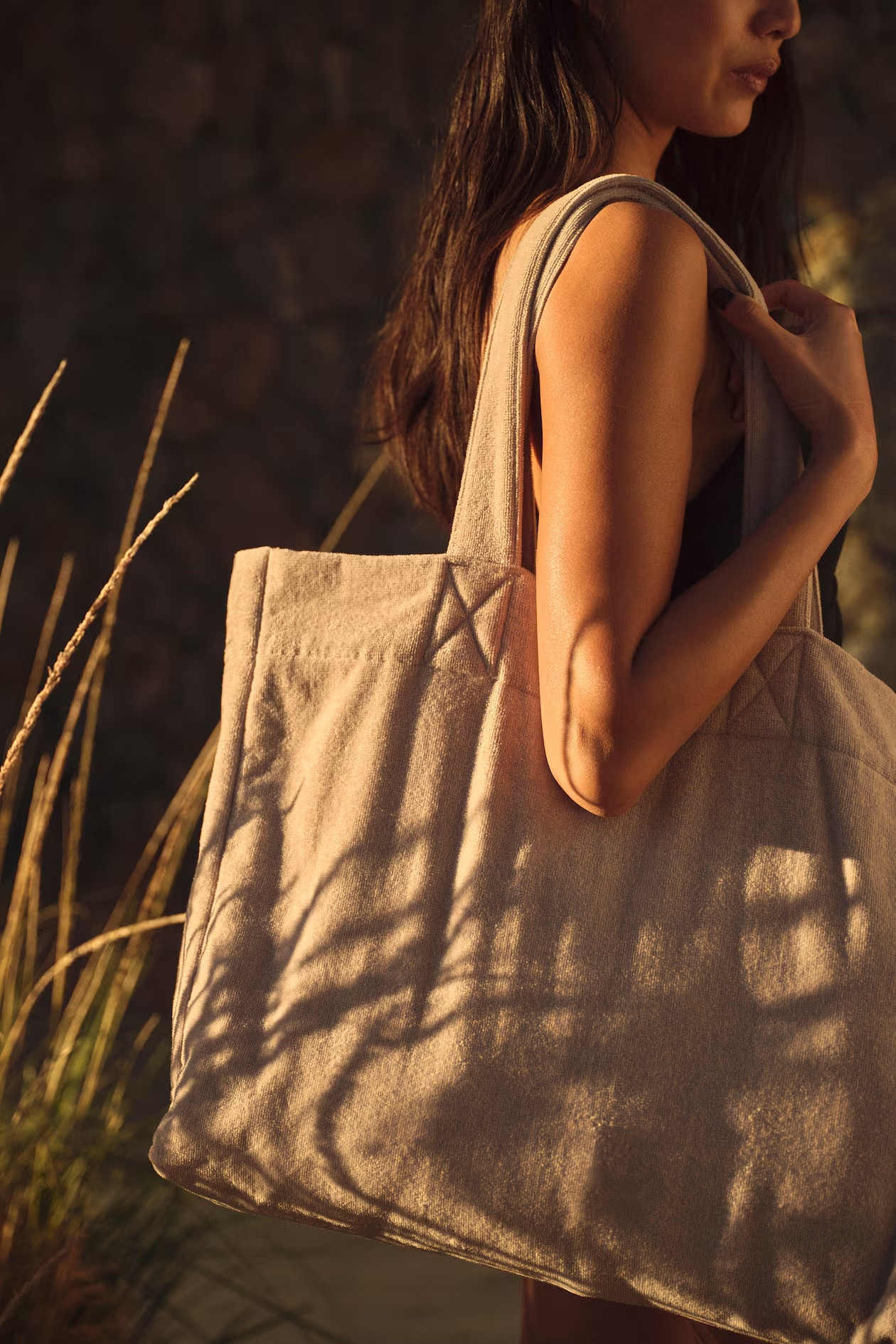 H&M Cotton terry beach bag