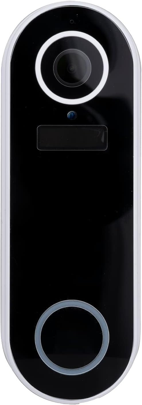Alpina Smart Home Wireless Bell with Camera - Doorbell - WiFi - Video - Full HD - Intercom - Night Vision - Motion Sensor - IP65 - White