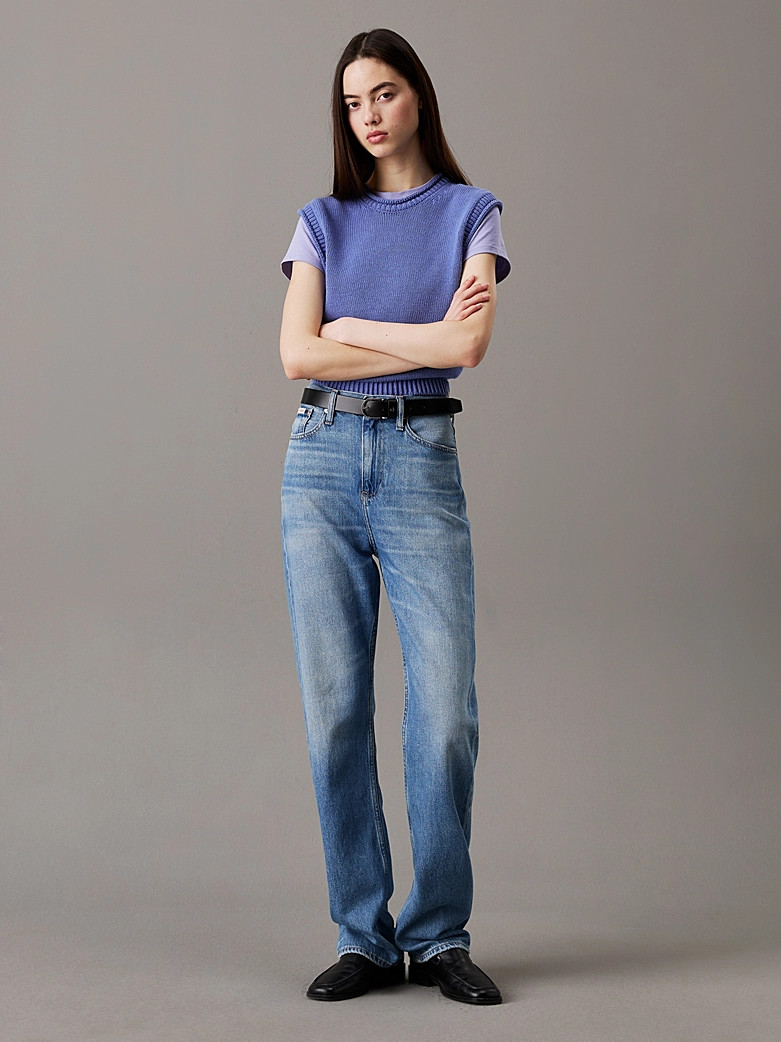 Calvin Klein High-Rise Straight Jeans