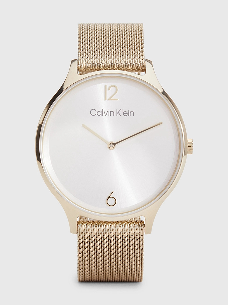 Calvin Klein Wristwatch with mesh strap and minimalist dial