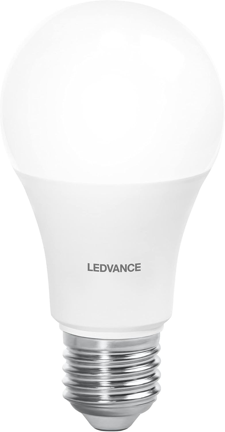LEDVANCE SUN@HOME LED Light Bulb E27 with 9 W Replaces 40 W, 750 Lm, Sunlight to Fireplace (2200-5000 K), CRI95, Smart WiFi Light Controllable via Alexa, Google and App, SMART+ CL A WiFi TW E27 [Energ